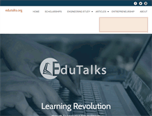 Tablet Screenshot of edutalks.org